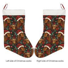 Load image into Gallery viewer, Holly Jolly Cocker Spaniels Christmas Stocking-Christmas Ornament-Christmas, Cocker Spaniel, Home Decor-26X42CM-White-3