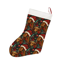 Load image into Gallery viewer, Holly Jolly Cocker Spaniels Christmas Stocking-Christmas Ornament-Christmas, Cocker Spaniel, Home Decor-26X42CM-White-1