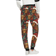 Load image into Gallery viewer, Holly Jolly Cocker Spaniels Christmas Unisex Sweatpants-Apparel-Apparel, Christmas, Cocker Spaniel, Dog Dad Gifts, Dog Mom Gifts, Pajamas-3