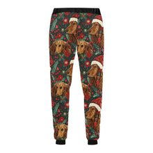 Load image into Gallery viewer, Holly Jolly Cocker Spaniels Christmas Unisex Sweatpants-Apparel-Apparel, Christmas, Cocker Spaniel, Dog Dad Gifts, Dog Mom Gifts, Pajamas-5