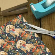 Load image into Gallery viewer, Holly Jolly Doodles Christmas Festivity Gift Wrapping Paper - 2 Rolls-Christmas Ornament-Christmas,Doodle,Wrapping Paper-4