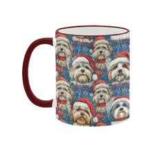 Load image into Gallery viewer, Holly Jolly Lhasa Apsos Christmas Coffee Mug-3