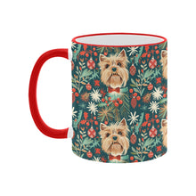 Load image into Gallery viewer, Holly Jolly Yorkie Christmas Coffee Mug-3