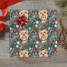 Load image into Gallery viewer, Holly Jolly Yorkie Christmas Gift Wrapping Paper - 2 Rolls-Christmas Ornament-Christmas,Wrapping Paper,Yorkie-3