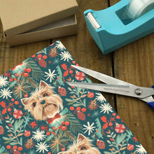 Load image into Gallery viewer, Holly Jolly Yorkie Christmas Gift Wrapping Paper - 2 Rolls-Christmas Ornament-Christmas,Wrapping Paper,Yorkie-4