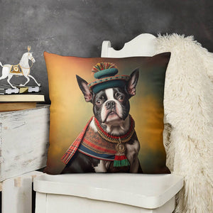 Homage Americana Boston Terrier Plush Pillow Case-Boston Terrier, Dog Dad Gifts, Dog Mom Gifts, Home Decor, Pillows-3