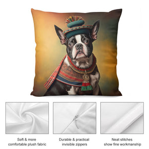 Homage Americana Boston Terrier Plush Pillow Case-Boston Terrier, Dog Dad Gifts, Dog Mom Gifts, Home Decor, Pillows-5
