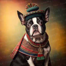 Load image into Gallery viewer, Homage Americana Boston Terrier Wall Art Poster-Art-Boston Terrier, Dog Art, Home Decor, Poster-1