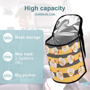 Honey Bee Bulldog Love Multipurpose Car Storage Bag-ONE SIZE-White1-2