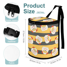 Load image into Gallery viewer, Honey Bee Bulldog Love Multipurpose Car Storage Bag-ONE SIZE-White1-4