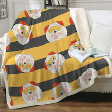 Load image into Gallery viewer, Honey Bee Bulldog Love Soft Warm Fleece Blanket-Blanket-Blankets, English Bulldog, Home Decor-11
