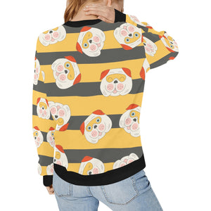 Honey Bee English Bulldog Love Women's Sweatshirt-Apparel-Apparel, English Bulldog, Sweatshirt-4