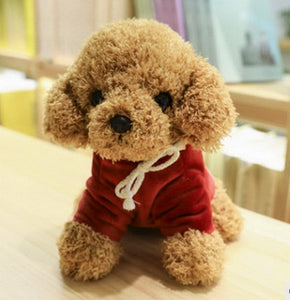 image of a labradoodle stuffed animal plush toy - wine red