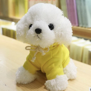 image of a labradoodle stuffed animal plush toy - yellow
