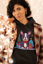 Load image into Gallery viewer, Merry Christmas Boston Terrier Women&#39;s Cotton Fleece Hoodie Sweatshirt - 4 Colors-Apparel-Apparel, Boston Terrier, Christmas, Hoodie, Sweatshirt-3