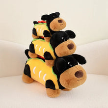 Load image into Gallery viewer, Hot Dog Black Tan Dachshund Stuffed Animal Plush Toys-2