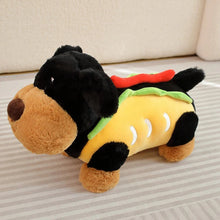 Load image into Gallery viewer, Hot Dog Black Tan Dachshund Stuffed Animal Plush Toys-7