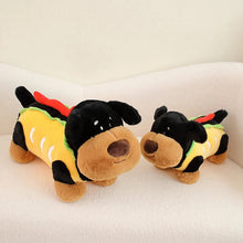 Load image into Gallery viewer, Hot Dog Black Tan Dachshund Stuffed Animal Plush Toys-1
