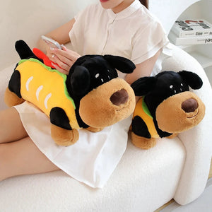 Hot Dog Rottweiler Stuffed Animal Plush Toys-4