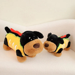 Hot Dog Rottweiler Stuffed Animal Plush Toys-1