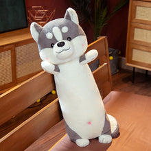 Load image into Gallery viewer, image of an adorable husky stuffed animal plush pillow