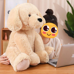 Huggable Large Golden Retriever Love Stuffed Animal Plush Toys-Stuffed Animals-Golden Retriever, Home Decor, Stuffed Animal-7