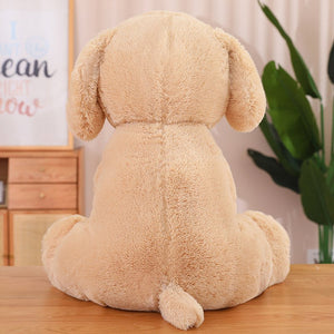 Huggable Large Golden Retriever Love Stuffed Animal Plush Toys-Stuffed Animals-Golden Retriever, Home Decor, Stuffed Animal-5