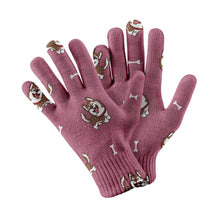 Load image into Gallery viewer, Husky Brown Touch Screen Gloves-Accessories-Accessories, Dog Dad Gifts, Dog Mom Gifts, Gloves, Siberian Husky-Rose gold-2