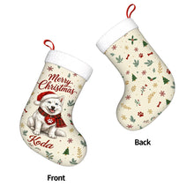 Load image into Gallery viewer, Husky Christmas Stocking - Cozy Festive Wishes - Personalize with Photo and Name-Christmas Ornament-Christmas,Christmas Stocking,Personalize Artwork-4