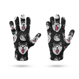 Husky Expressions & Playful Paws Touch Screen Gloves-Accessories-Accessories, Dog Dad Gifts, Dog Mom Gifts, Gloves-10