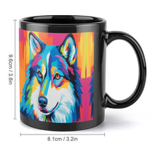 Load image into Gallery viewer, Husky in Vivid Hues Coffee Mug-2