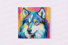 Load image into Gallery viewer, Husky in Vivid Hues Framed Wall Art Poster-Art-Dog Art, Home Decor, Poster, Siberian Husky-4