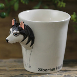 Husky Love 3D Ceramic Cup-Mug-Dogs, Home Decor, Mugs, Siberian Husky-10