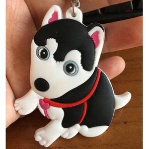 Husky Love Double-Sided Keychain-Accessories-Accessories, Dogs, Keychain, Siberian Husky-2