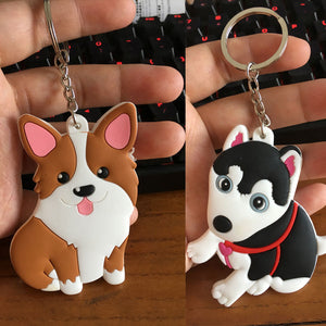 Husky Love Double-Sided Keychain-Accessories-Accessories, Dogs, Keychain, Siberian Husky-3