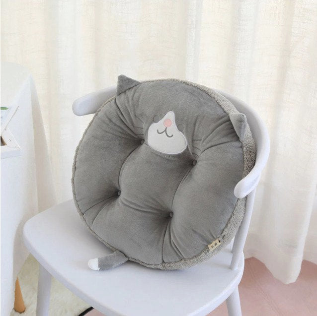 Husky Love Stuffed Plush Floor / Chair Cushion-Home Decor-Dogs, Home Decor, Siberian Husky, Stuffed Cushions-Husky-1
