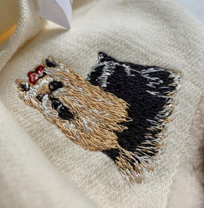 Husky Love Large Embroidered Cotton Towel - Series 1-Home Decor-Dogs, Home Decor, Siberian Husky, Towel-24
