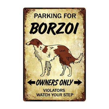 Husky Love Reserved Car Parking Sign Board-Sign Board-Car Accessories, Dogs, Home Decor, Siberian Husky, Sign Board-Borzoi-One Size-8