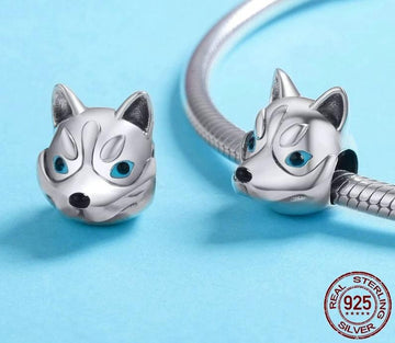 Husky Love Silver Charm Bead 360x
