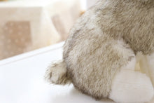 Load image into Gallery viewer, Tail image of a super cute stuffed Husky plush toy