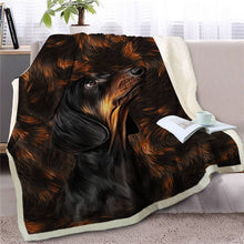Load image into Gallery viewer, Husky Love Soft Warm Fleece Blanket-Blanket-Blankets, Dogs, Home Decor, Siberian Husky-7