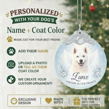 Load image into Gallery viewer, Husky Ornament - Angel Dog Memorial Design - Personalized with Photo and Name-Christmas Ornament-Christmas,Christmas Ornament,Personalize Artwork,Siberian Husky-2