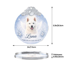 Load image into Gallery viewer, Husky Ornament - Angel Dog Memorial Design - Personalized with Photo and Name-Christmas Ornament-Christmas,Christmas Ornament,Personalize Artwork,Siberian Husky-6