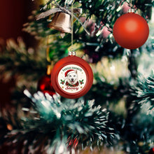 Load image into Gallery viewer, Husky Ornament - Classic Red Round Shape - Santa's Favourite Design - Personalized with Name-Christmas Ornament-Christmas,Personalize Artwork,Siberian Husky-3