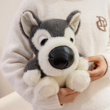 Load image into Gallery viewer, Husky Plush Toy - Cutest Sitting Button Nose Husky-2