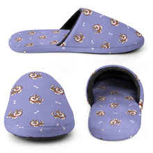 Load image into Gallery viewer, Husky Slippers for Women - Brown Husky - Flannel-Accessories,Dog Mom Gifts,Siberian Husky,Slippers-17