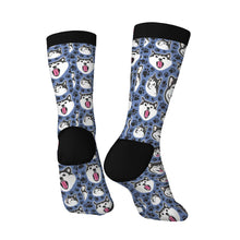 Load image into Gallery viewer, Husky Socks - Husky Expressions and Playful Paws-Accessories-Accessories,Dog Dad Gifts,Siberian Husky,Socks-5