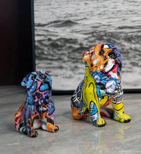 Load image into Gallery viewer, Hydro Dip Art Color Splash English Bulldog Statues - Pair of 2-Home Decor-Dog Dad Gifts, Dog Mom Gifts, English Bulldog, Home Decor, Statue-11