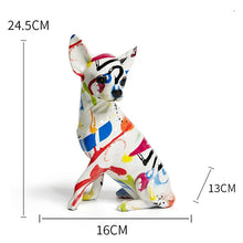 Load image into Gallery viewer, Hydro Dip Art Color Splash White Chihuahua Statues-5