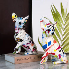 Load image into Gallery viewer, Hydro Dip Art Color Splash White Chihuahua Statues-Home Decor-Chihuahua, Dog Dad Gifts, Dog Mom Gifts, Home Decor, Statue-7
